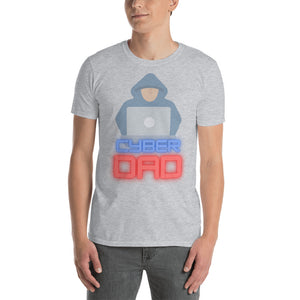 "Cyber Dad" Cyber Security Custom Men's Short-Sleeve T-Shirt buildinghumanfirewall.com