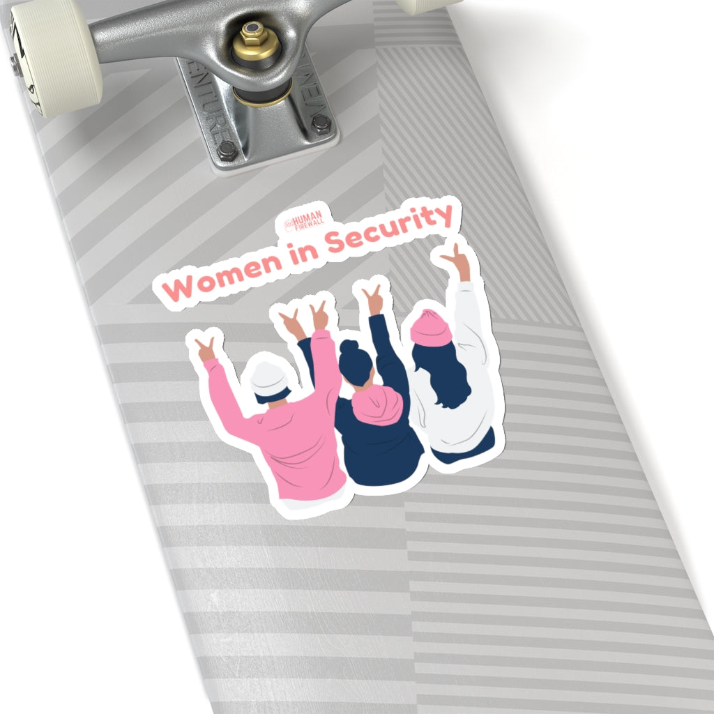 "Women in Security - Peace" Custom Kiss-Cut Stickers