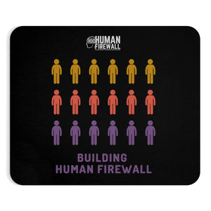 "Building Human Firewall (People)" Cyber Security Custom Mousepad www.buildinghumanfirewall.com