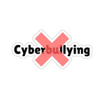 "No Cyberbullying" Custom Kiss-Cut Stickers