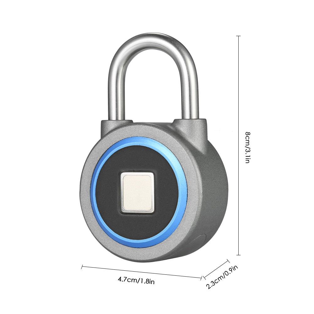 BT Smart Keyless Fingerprint Lock Waterproof AP