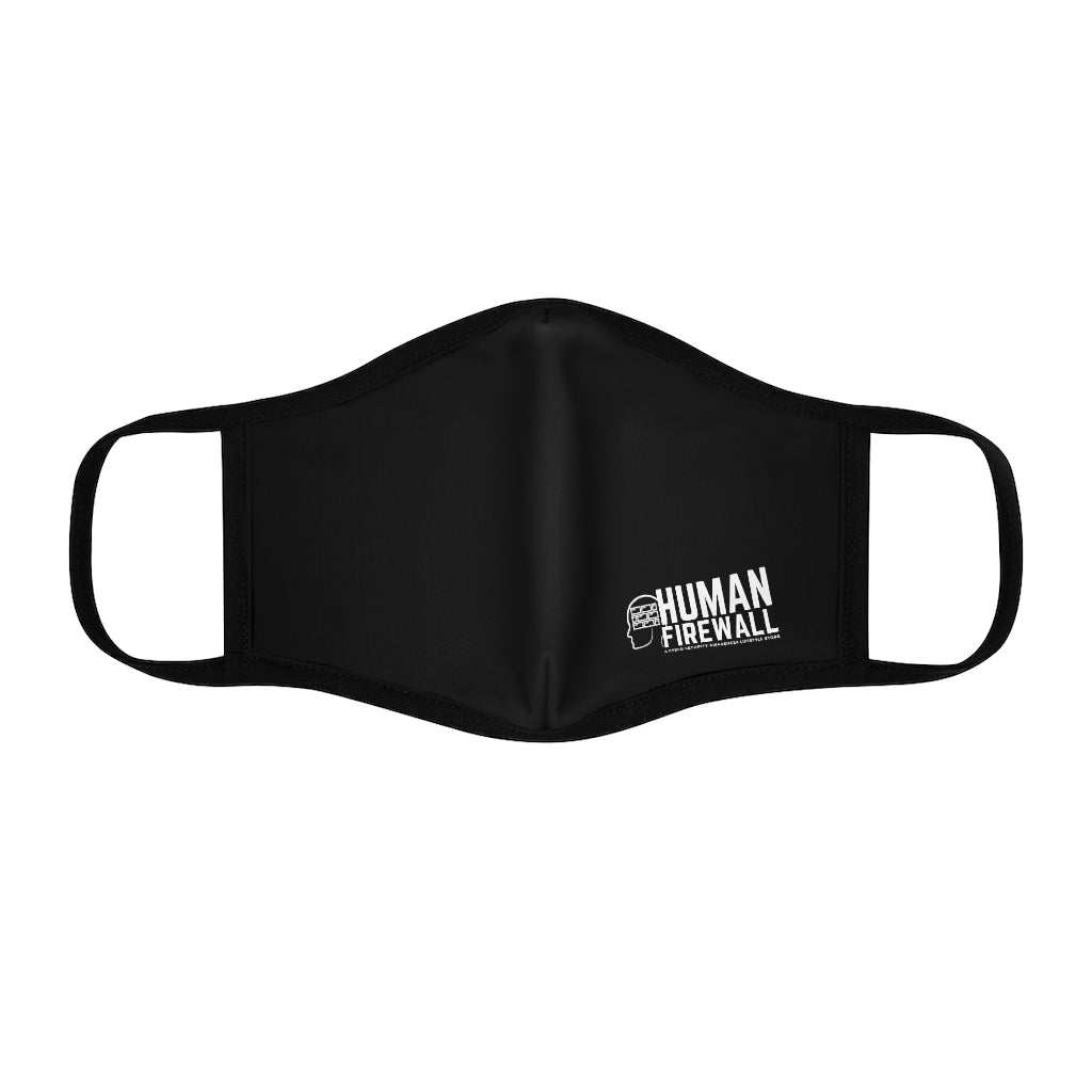 Human Firewall Logo Cyber Security Custom Fitted Face Mask