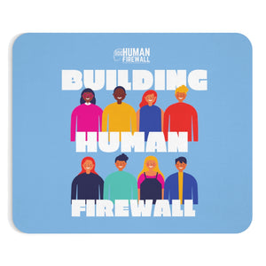 "Building Human Firewall (Diversity)" Cyber Security Custom Mousepad www.buildinghumanfirewall.com