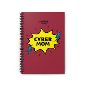 "Cyber Mom" Custom Spiral Notebook - Ruled Line
