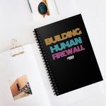 "Building Human Firewall" Vintage Cyber Security Custom Spiral Notebook - Ruled Line www.buildinghumanfirewall.com
