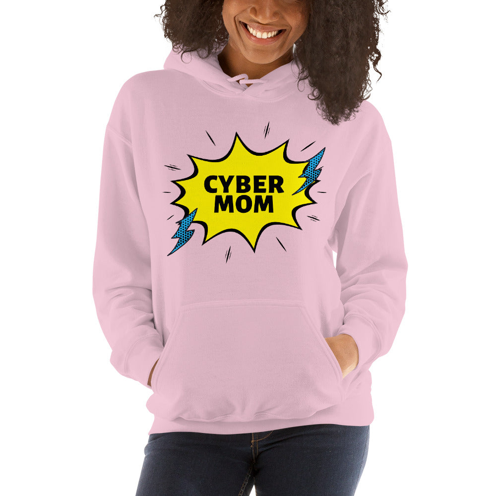 "Cyber Mom" Cyber Security Custom Women's Hoodie www.buildinghumanfirewall.com