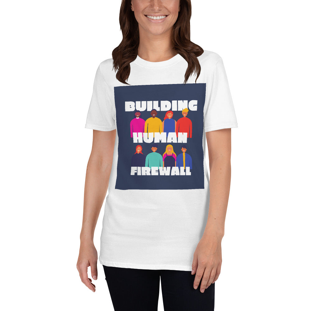 "Building Human Firewall (Diversity)" Cyber Security Custom Women's T-Shirt www.buildinghumanfirewall.com