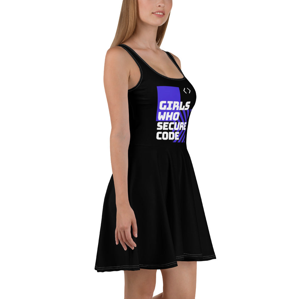"Girls who secure code" Custom Skater Dress www.buildinghumanfirewall.com