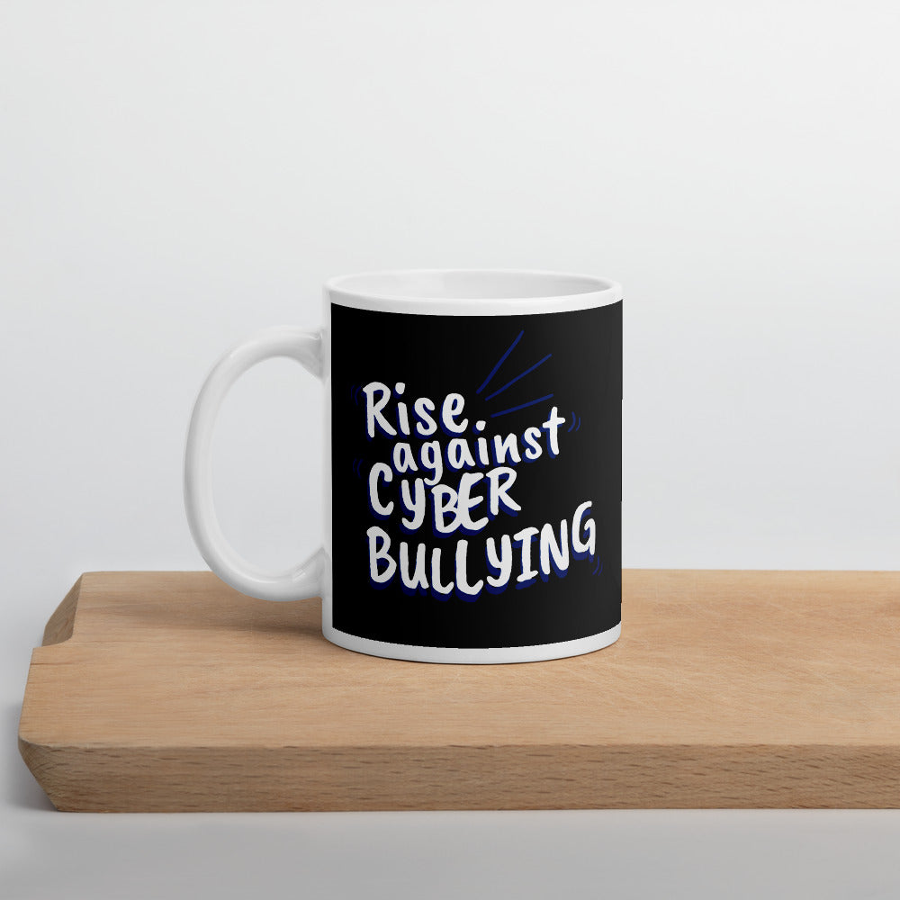 "Rise Against Cyberbullying" Custom Mug
