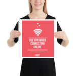 "Make a Secure Connection Today" Custom Sample Poster humanfirewall.myshopify.com