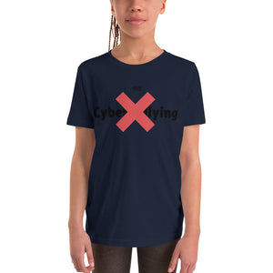 "No Cyberbullying" Custom Youth T-Shirt humanfirewall.myshopify.com