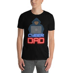 "Cyber Dad" Cyber Security Custom Men's Short-Sleeve T-Shirt buildinghumanfirewall.com