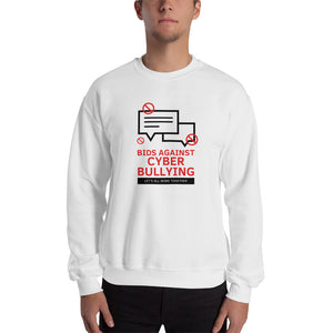 "Bid Against Cyber Bullying" Custom Men's Sweatshirt www.buildinghumanfirewall.com