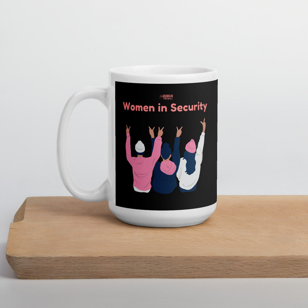 "Women in Security - Peace" Cyber Security Custom Mug