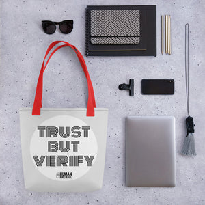 "Trust But Verify" Cyber Security Custom Tote bag