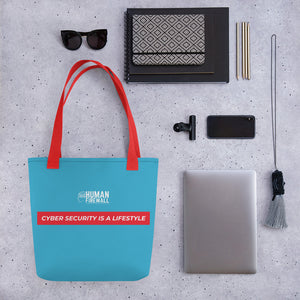 "Cyber Security is a Lifestyle" Cyber Security Custom Tote bag