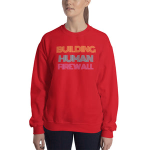 "Building Human Firewall" Vintage Cyber Security Custom Women's Sweatshirt www.buildinghumanfirewall.com
