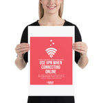 "Make a Secure Connection Today" Custom Sample Poster humanfirewall.myshopify.com