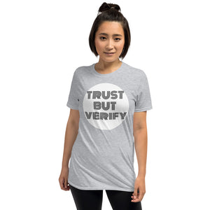 "Trust But Verify" Custom Unisex T-Shirt humanfirewall.myshopify.com