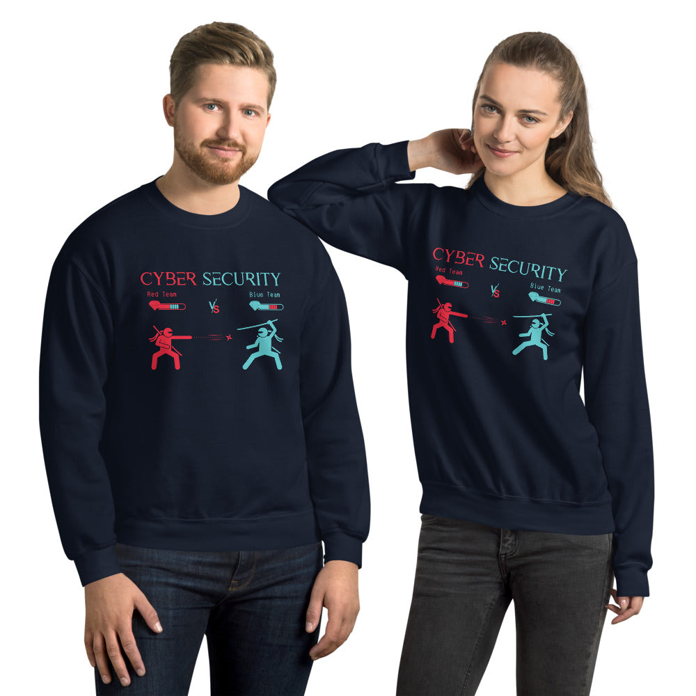 "Red Team vs Blue Team" Custom Unisex Sweatshirt