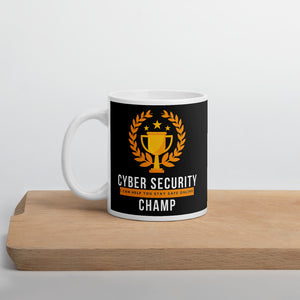 "Cyber Security Champ" Custom Mug humanfirewall.myshopify.com