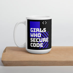 "Girls who secure code" Custom Mug