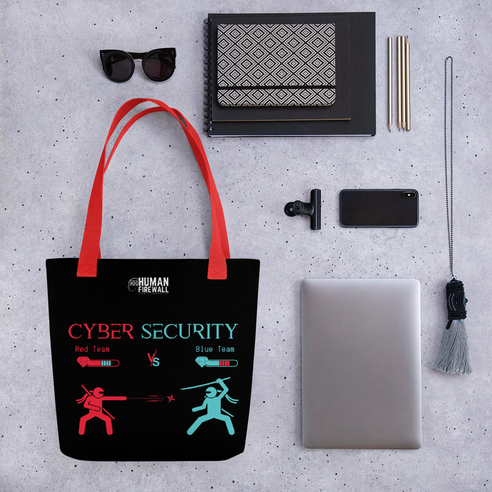 "Red Team vs Blue Team"  Cyber Security Custom Tote bag