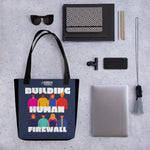 "Building Human Firewall (Diversity)" Cyber Security Custom Tote bag www.buildinghumanfirewall.com