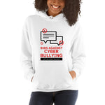 "Bid Against Cyber Bullying" Cyber Security Custom Women's Hoodie www.buildinghumanfirewall.com
