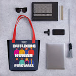 "Building Human Firewall (Diversity)" Cyber Security Custom Tote bag www.buildinghumanfirewall.com