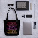 "Human Firewall" 3 Colors Cyber Security Custom Tote Bag