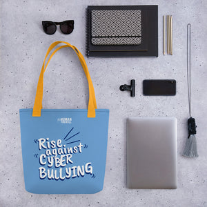 "Rise Against Cyberbullying" Custom Tote bag