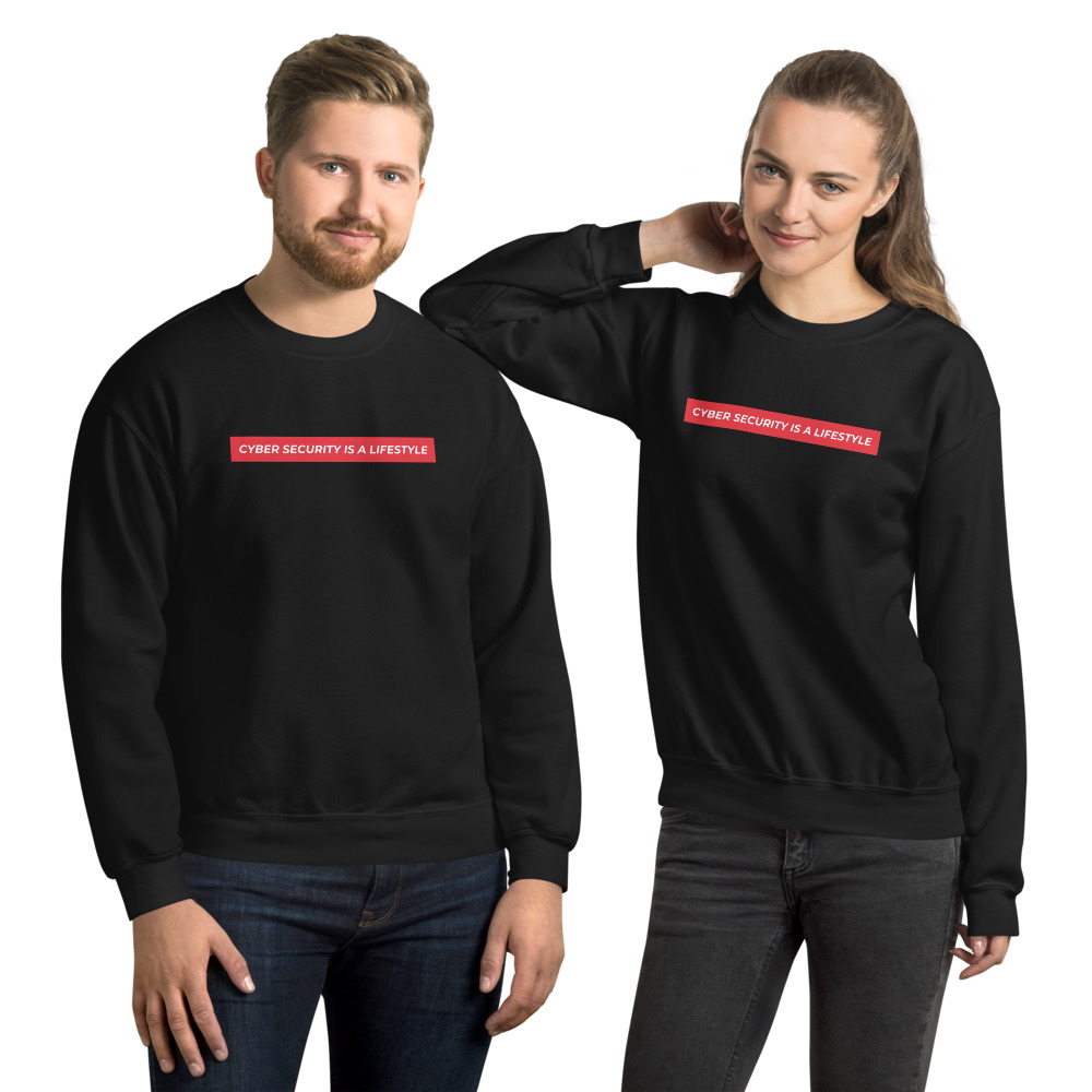 "Cyber Security is a Lifestyle" Custom Unisex Sweatshirt - Image 2