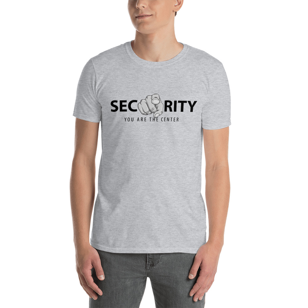 "Security, You Are At the Center" Custom Men's T-Shirt - Image 4