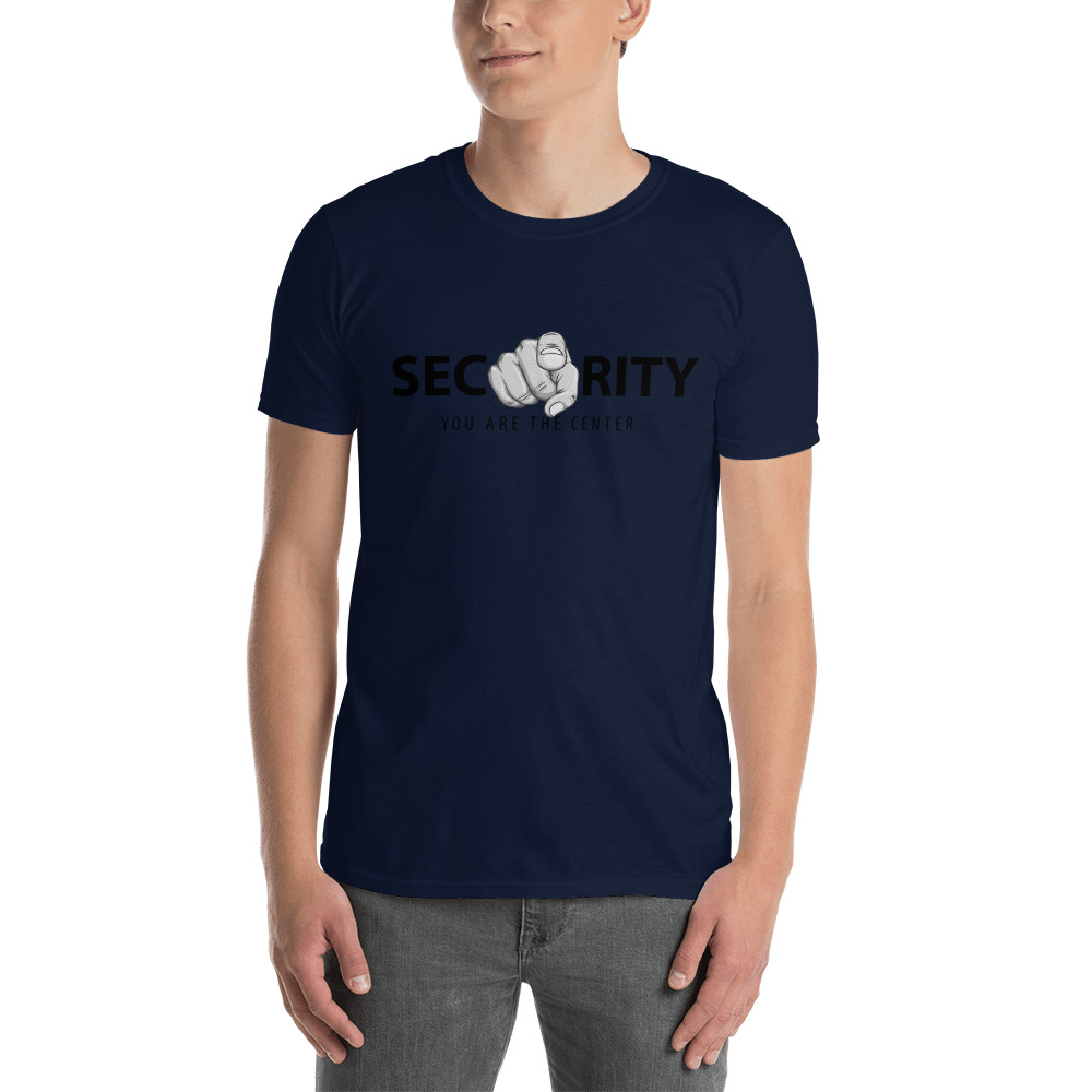 "Security, You Are At the Center" Custom Men's T-Shirt - Image 2