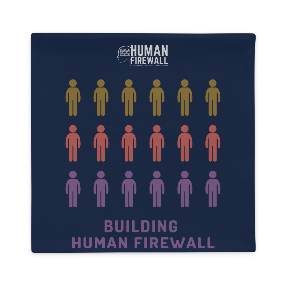 "Building Human Firewall (People)" Custom Pillow Case - Image 2