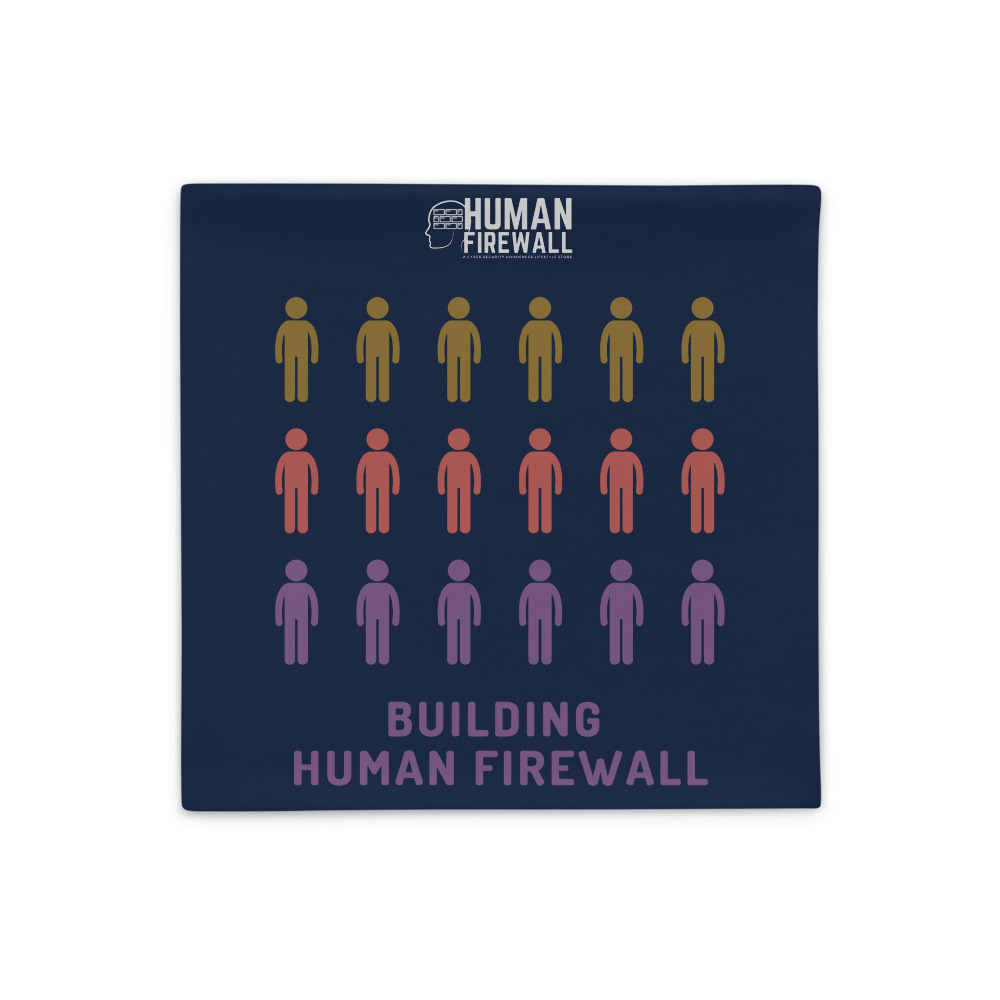 "Building Human Firewall (People)" Custom Pillow Case