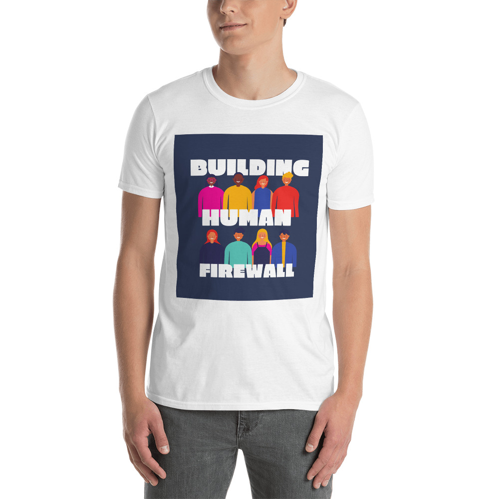 "Building Human Firewall (Diversity)" Custom Men's T-Shirt