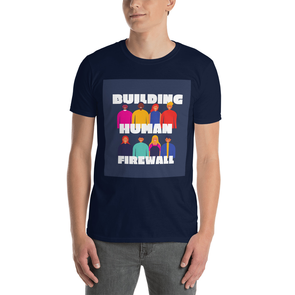 "Building Human Firewall (Diversity)" Custom Men's T-Shirt - Image 3