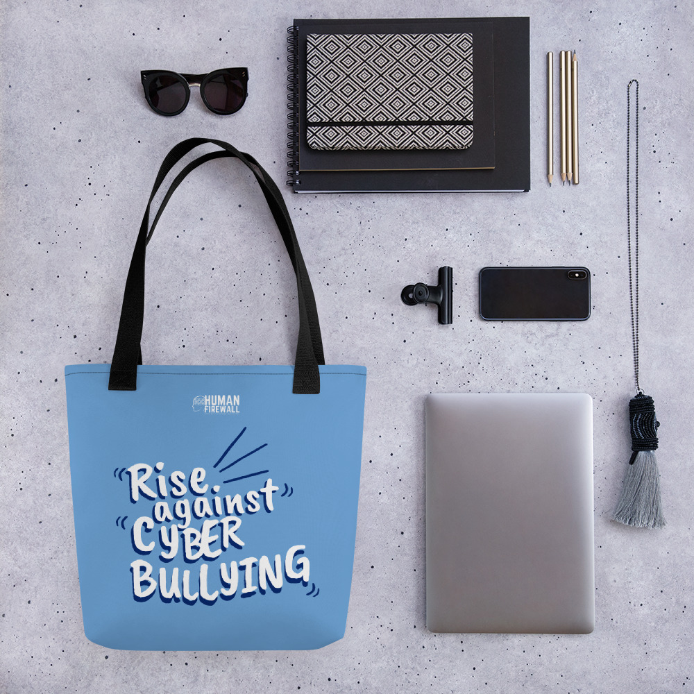 "Rise Against Cyberbullying" Custom Tote bag