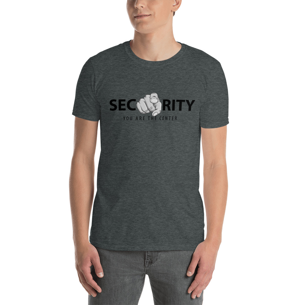 "Security, You Are At the Center" Custom Men's T-Shirt - Image 3