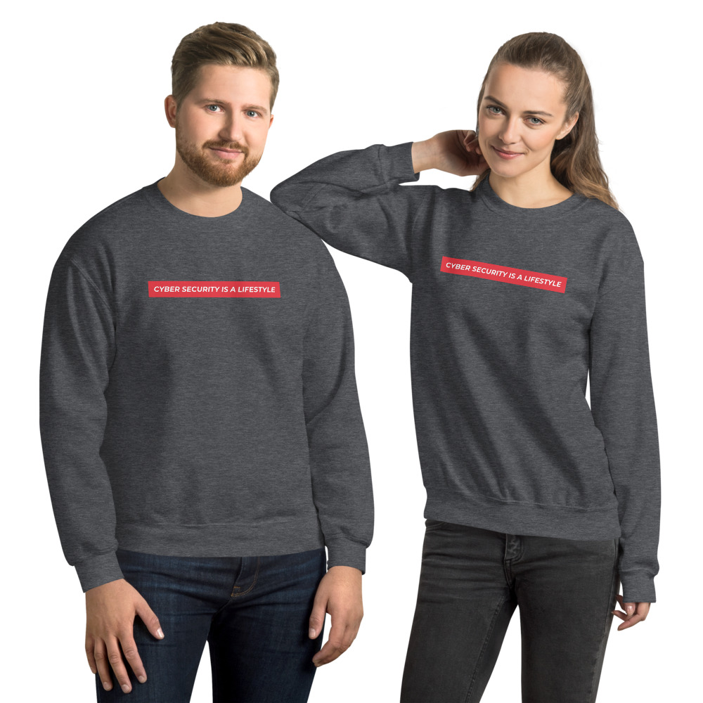 "Cyber Security is a Lifestyle" Custom Unisex Sweatshirt - Image 3